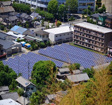 太阳能光伏地面架台，日本静冈县