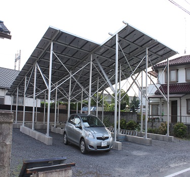 太阳能光伏车棚支架，日本