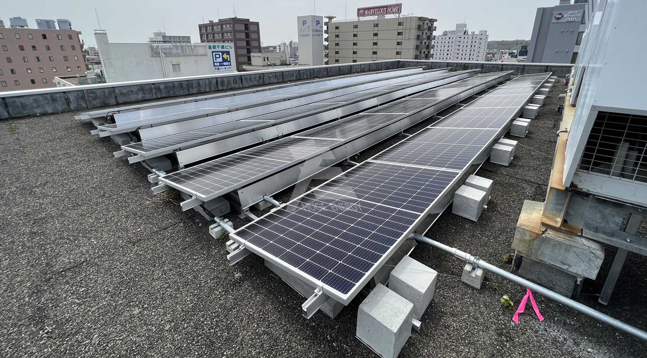 水泥屋顶光伏压载