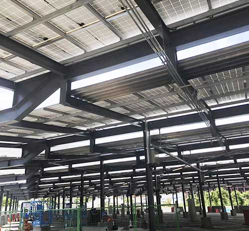 台湾台积电光伏车棚