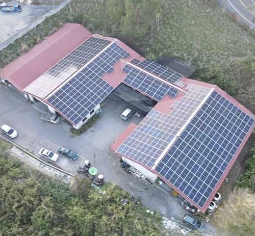 台湾南投南峰工务所彩钢瓦屋顶光伏